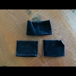 New set of 3 velvet cd makeup compact holders
